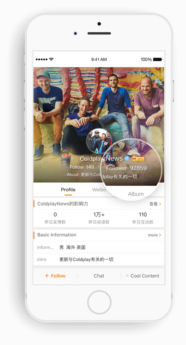coldplay weibo.